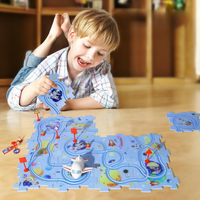 Kinder Rennbahn Puzzle | Problemlösungsfähigkeiten Lernspaß Anpassbarer Spielspaß-Luzern Mode