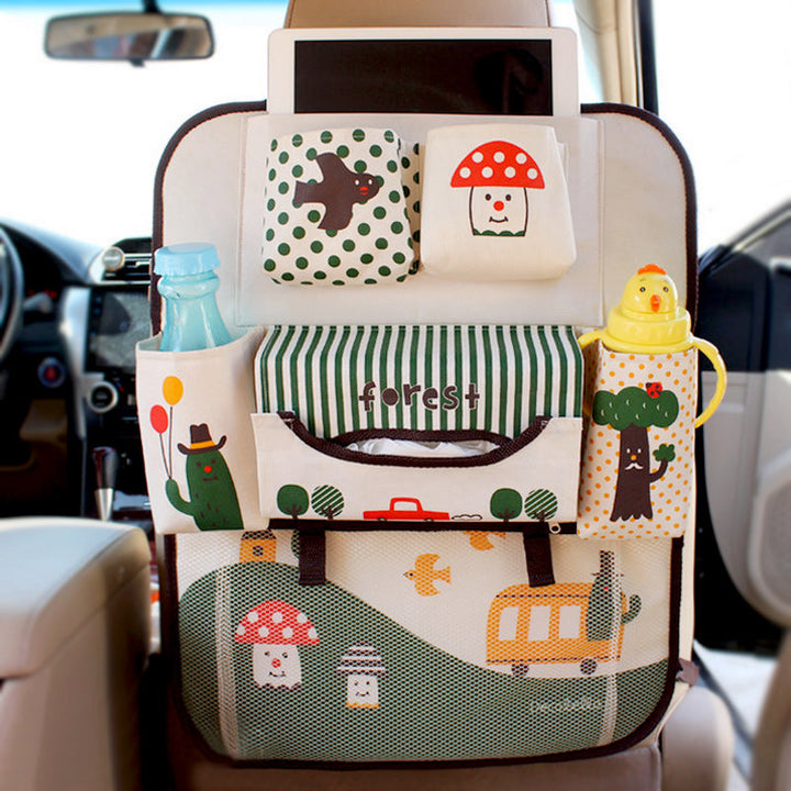 Kinder-Auto Organizer mit Tablet- und Flaschenhalterung – Rückenbuddy (1 kaufen, 1 gratis)