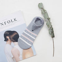 Sneakersocken mit Tiergesicht & Öhrchen – Baumwolle 35–40 (2+2 GRATIS)