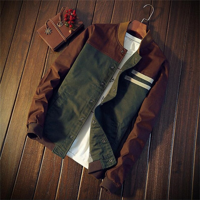 Leichte Herren Bomber Übergangsjacke im Vintage-Look – Adrian