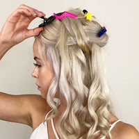 Bunte Haarklammern Set - 12 Stück Friseur Styling Clips-Luzern Mode