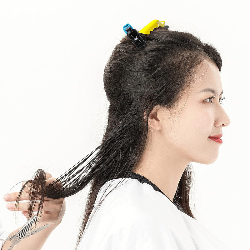 Bunte Haarklammern Set - 12 Stück Friseur Styling Clips-Luzern Mode