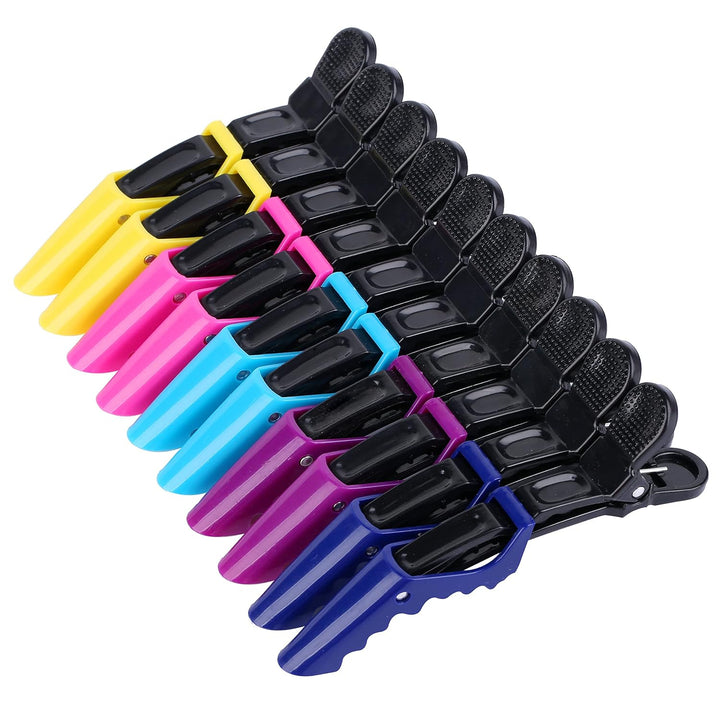 Bunte Haarklammern Set - 12 Stück Friseur Styling Clips-Set 1-Luzern Mode