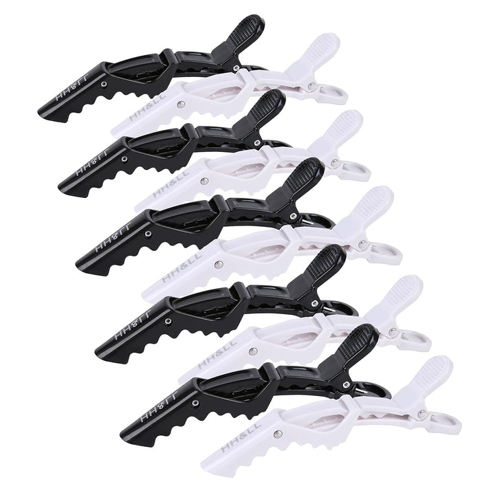Bunte Haarklammern Set - 12 Stück Friseur Styling Clips-Set 3-Luzern Mode