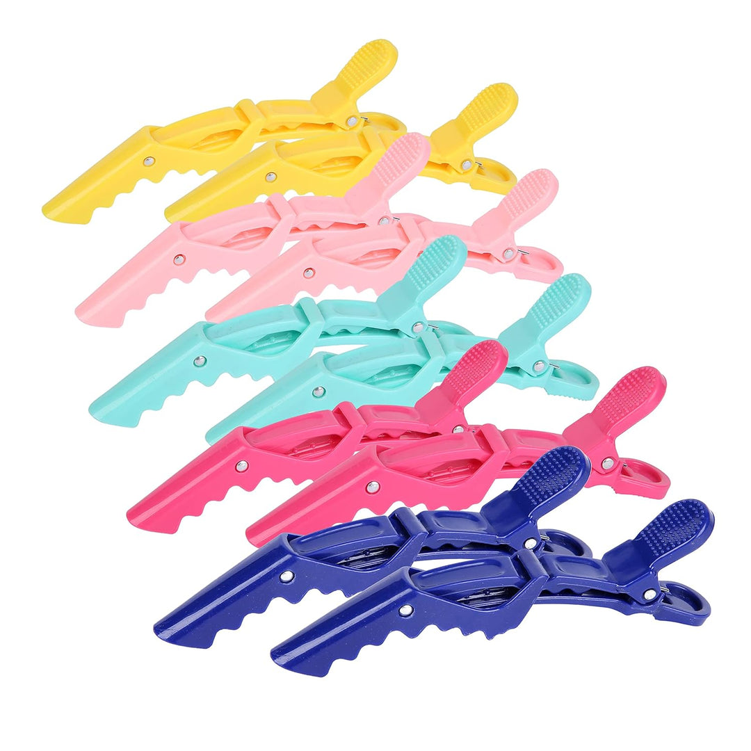 Bunte Haarklammern Set - 12 Stück Friseur Styling Clips-Set 6-Luzern Mode