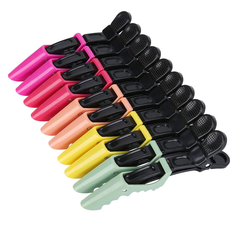 Bunte Haarklammern Set - 12 Stück Friseur Styling Clips-Set 8-Luzern Mode