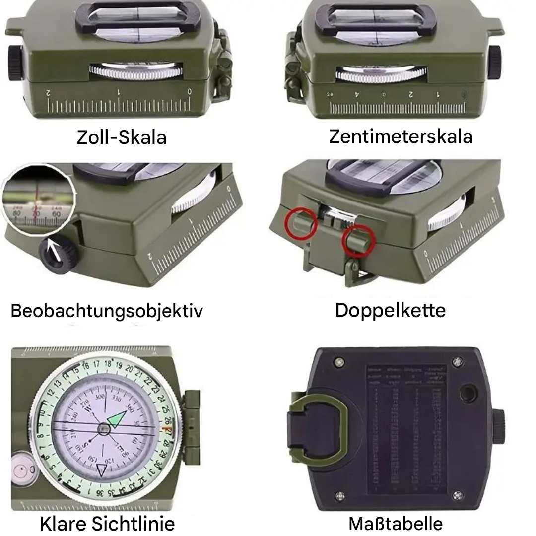 Kompass | Professionell Langlebig Präzise Vielseitig Multifunktional-Luzern Mode