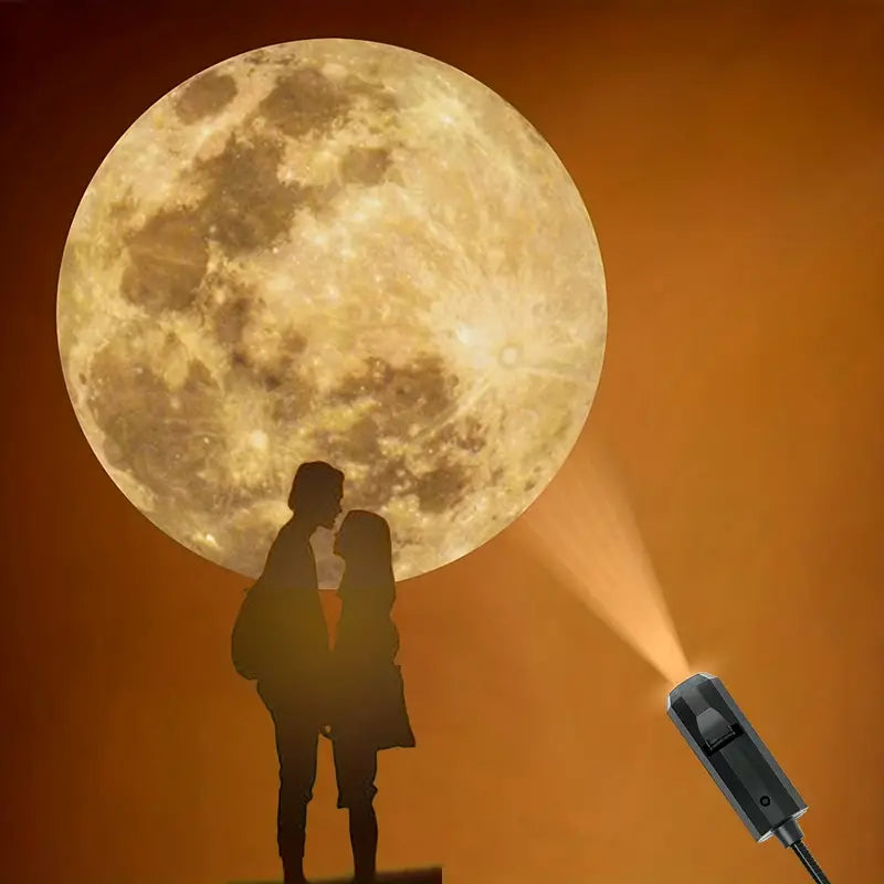 Projektionslampe | Erde Mond LED Langlebig Atmosphärisch USB Dekorativ-Luzern Mode