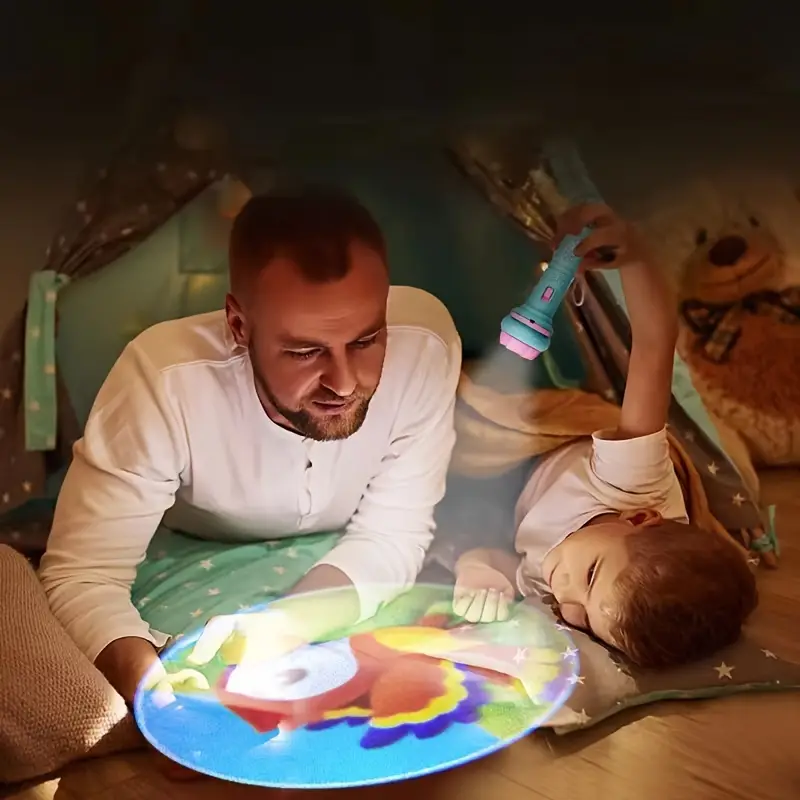 Projektor Taschenlampe | Kinder, Kreativ, Vielseitig, Lernen, Spielen, Kompakt-Luzern Mode