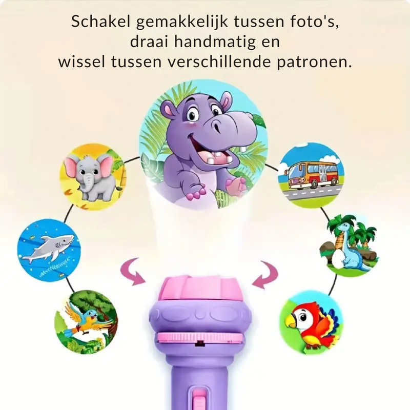Projektor Taschenlampe | Kinder, Kreativ, Vielseitig, Lernen, Spielen, Kompakt-Luzern Mode