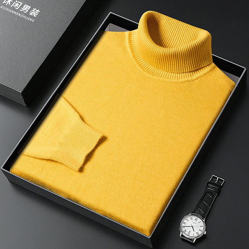 Herren Pullover | Kaschmir-Mix | Einfarbig | Weich | Streifenmuster | Warm-Luzern Mode