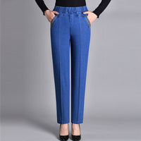 Jeans mit Push-up-Effekt | Warme Innenauskleidung | Slimfit | Stretch-Hellblau (ohne Innenfutter)-XL-Luzern Mode