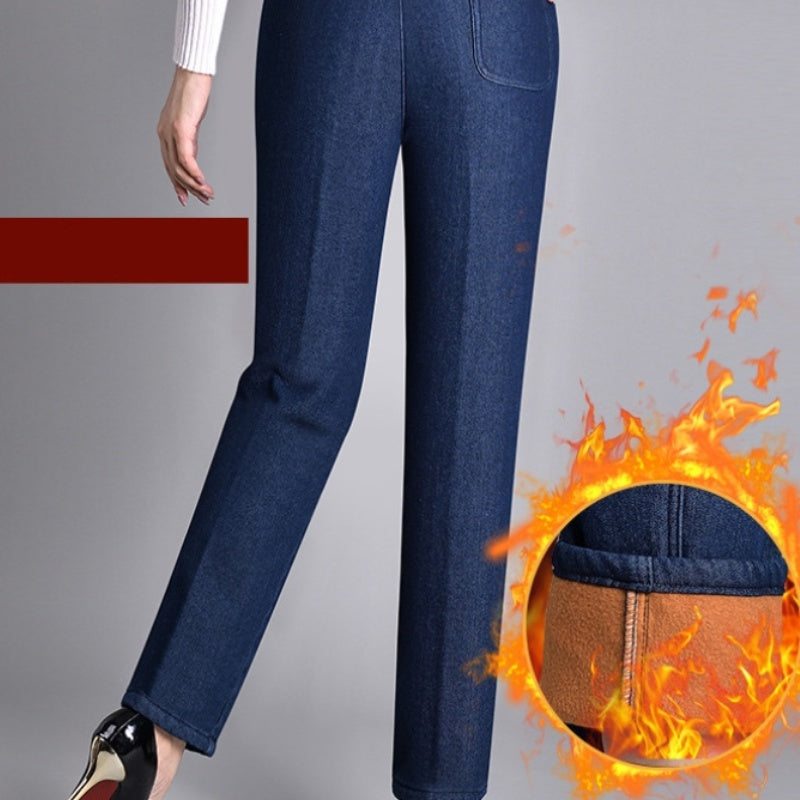 Jeans mit Push-up-Effekt | Warme Innenauskleidung | Slimfit | Stretch-Luzern Mode