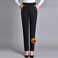 Jeans mit Push-up-Effekt | Warme Innenauskleidung | Slimfit | Stretch-Schwarz (mit Innenfutter)-XL-Luzern Mode
