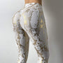 Damen Fitness Leggings mit Hoher Taille und Shaping-Effekt-Weiß-S-Luzern Mode