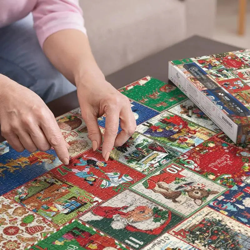 Adventskalender | Weihnachten Puzzle 1000 Teile Einzigartig Gemütlich-Luzern Mode