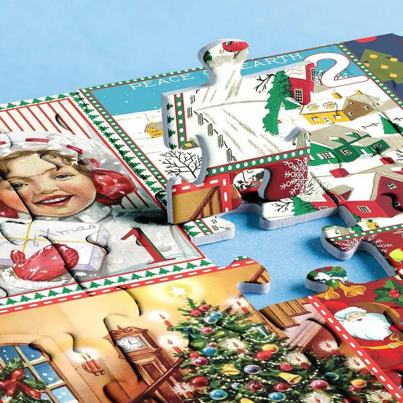 Adventskalender | Weihnachten Puzzle 1000 Teile Einzigartig Gemütlich-Luzern Mode