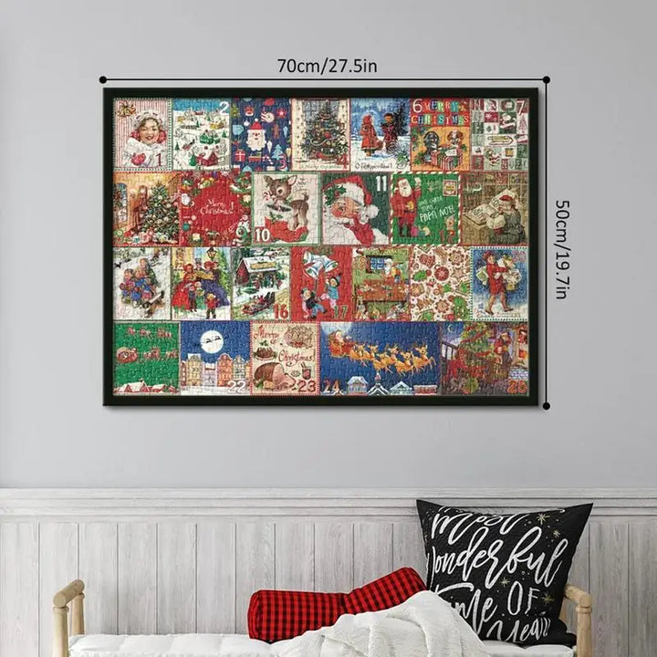 Adventskalender | Weihnachten Puzzle 1000 Teile Einzigartig Gemütlich-Luzern Mode