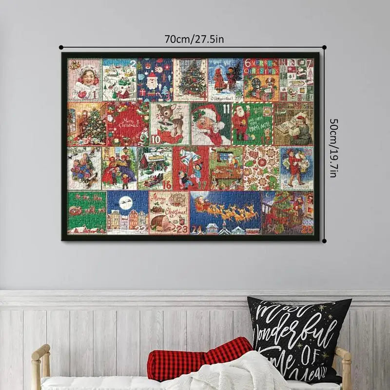 Adventskalender | Weihnachten Puzzle 1000 Teile Einzigartig Gemütlich-Luzern Mode