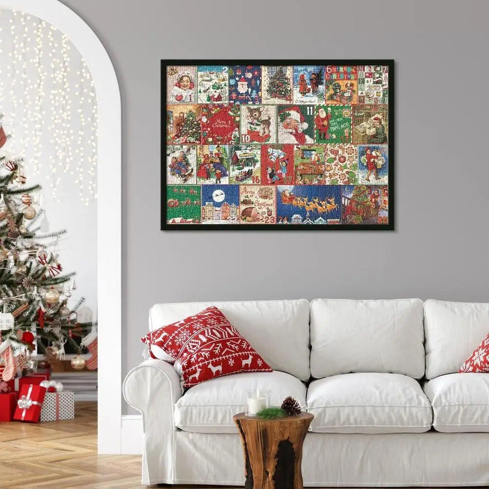 Adventskalender | Weihnachten Puzzle 1000 Teile Einzigartig Gemütlich-Luzern Mode