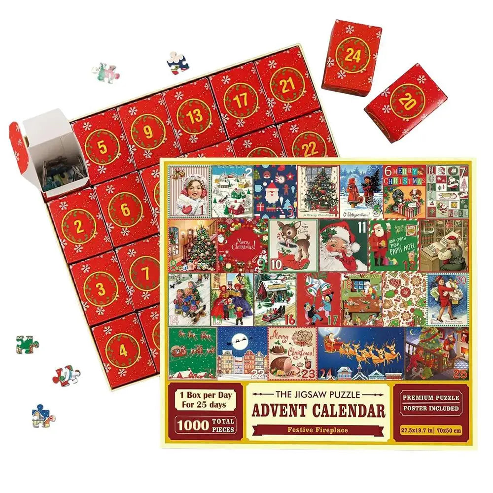 Adventskalender | Weihnachten Puzzle 1000 Teile Einzigartig Gemütlich-Luzern Mode