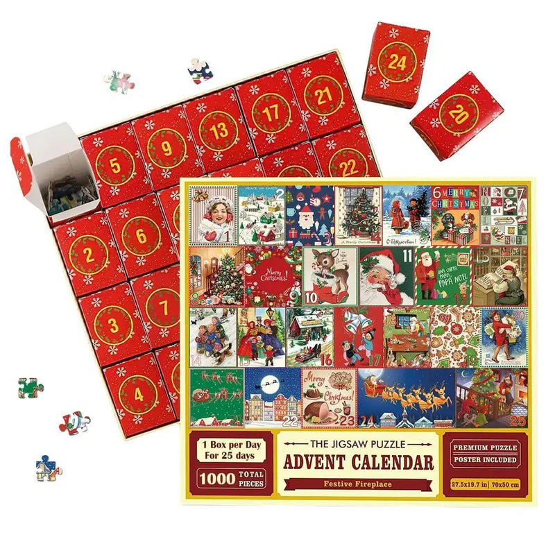Adventskalender | Weihnachten Puzzle 1000 Teile Einzigartig Gemütlich-Luzern Mode