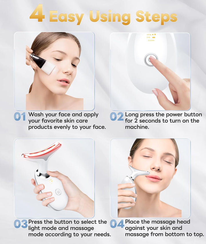 Gesichts-Massager | Multifunktionale Verjüngende LED-Lichttherapie-Luzern Mode
