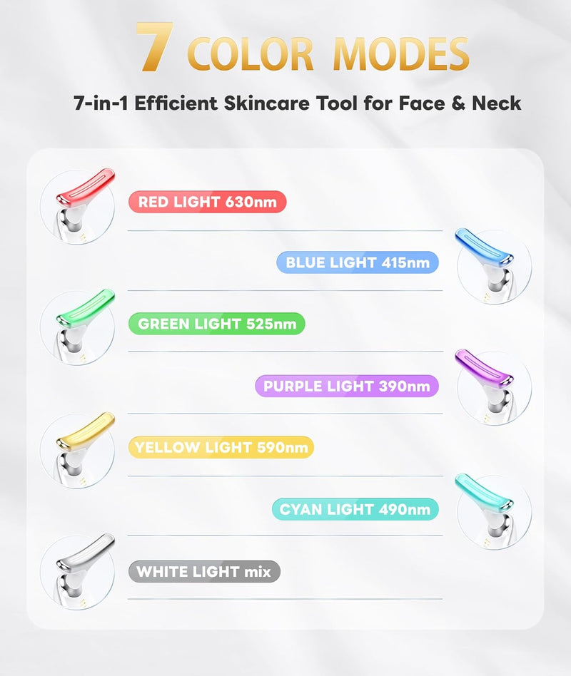 Gesichts-Massager | Multifunktionale Verjüngende LED-Lichttherapie-Luzern Mode
