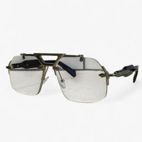 Sonnenbrille | Metal | Oversized | Randlos | Unisex | UV-Schutz-Transparant Silber-Luzern Mode