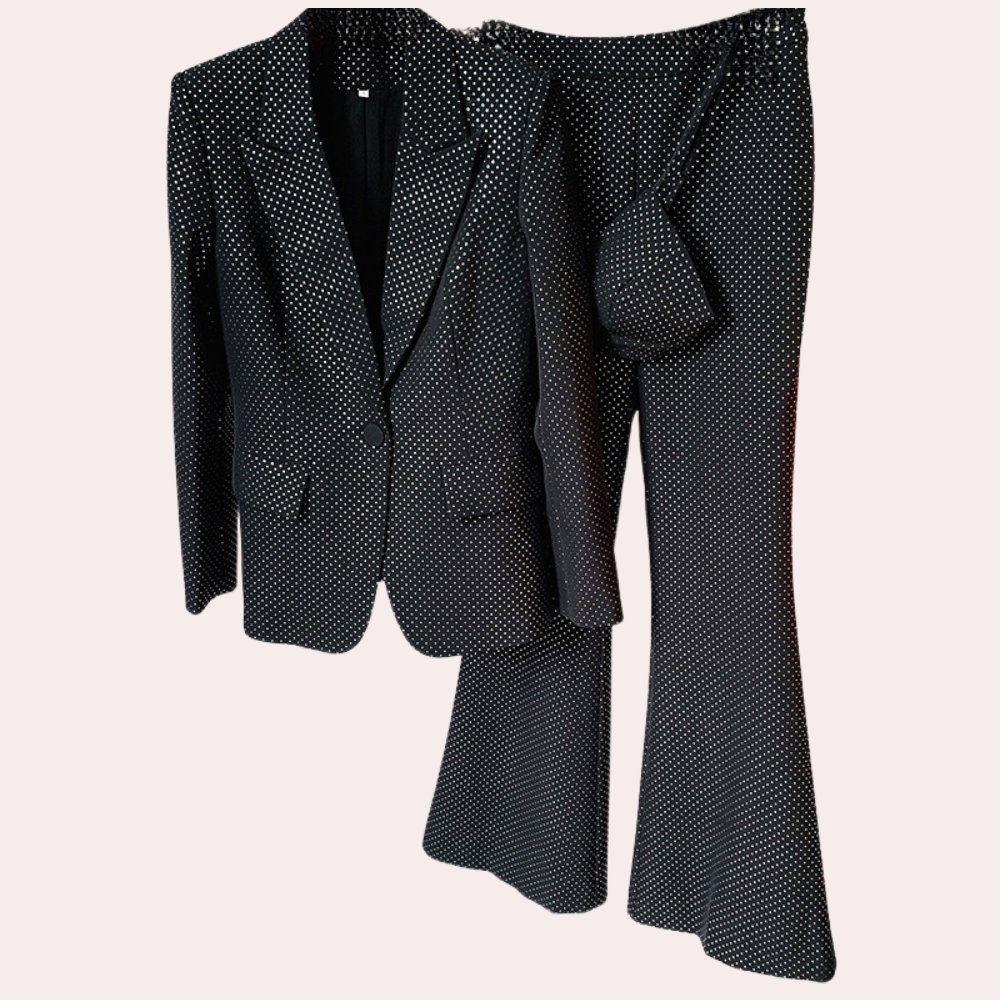 Eleganter Damen Anzug mit Glitzer für besondere Anlässe-Luzern Mode