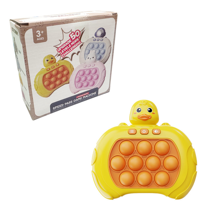 Pop It Spiel | Leuchtende Tierbläschen Kompakt Tragbar Konzentration Reflex-Ente-Luzern Mode