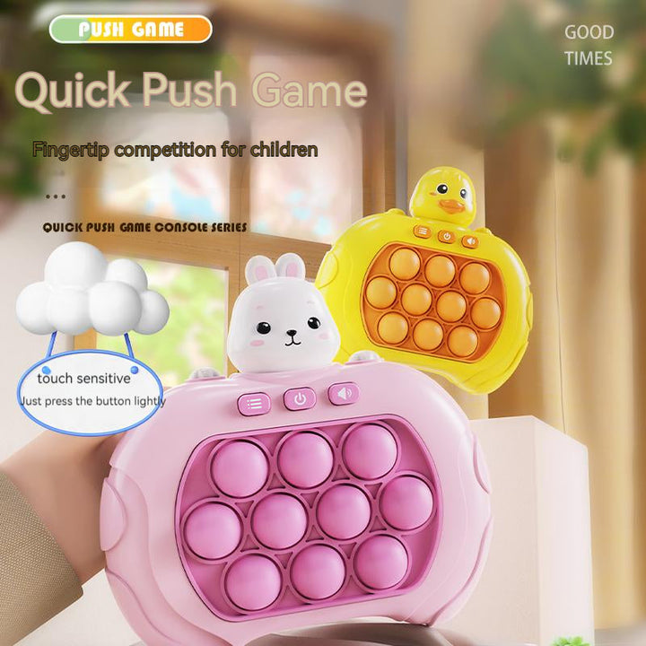 Pop It Spiel | Leuchtende Tierbläschen Kompakt Tragbar Konzentration Reflex-Luzern Mode