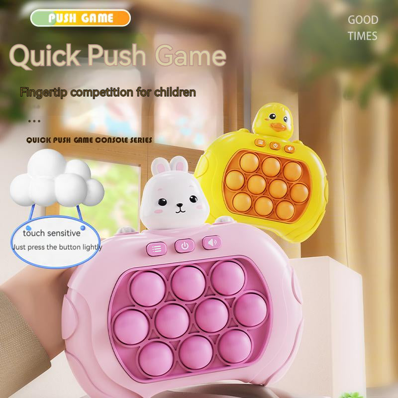 Pop It Spiel | Leuchtende Tierbläschen Kompakt Tragbar Konzentration Reflex-Luzern Mode