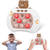 Pop It Spiel | Leuchtende Tierbläschen Kompakt Tragbar Konzentration Reflex-Luzern Mode
