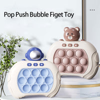 Pop It Spiel | Leuchtende Tierbläschen Kompakt Tragbar Konzentration Reflex-Luzern Mode