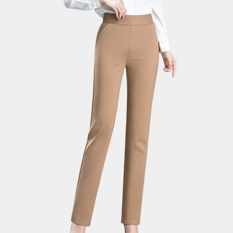 Elegante Damenhose mit hoher Taille für Büro und Alltag-Luzern Mode
