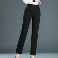 Elegante Damenhose mit hoher Taille für Büro und Alltag-Schwarz-XS-Luzern Mode