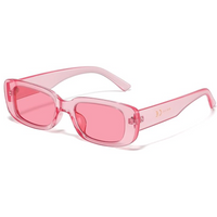 Rechteckige Sonnenbrille Unisex UV-Schutz Retro Design-Rosa-Luzern Mode