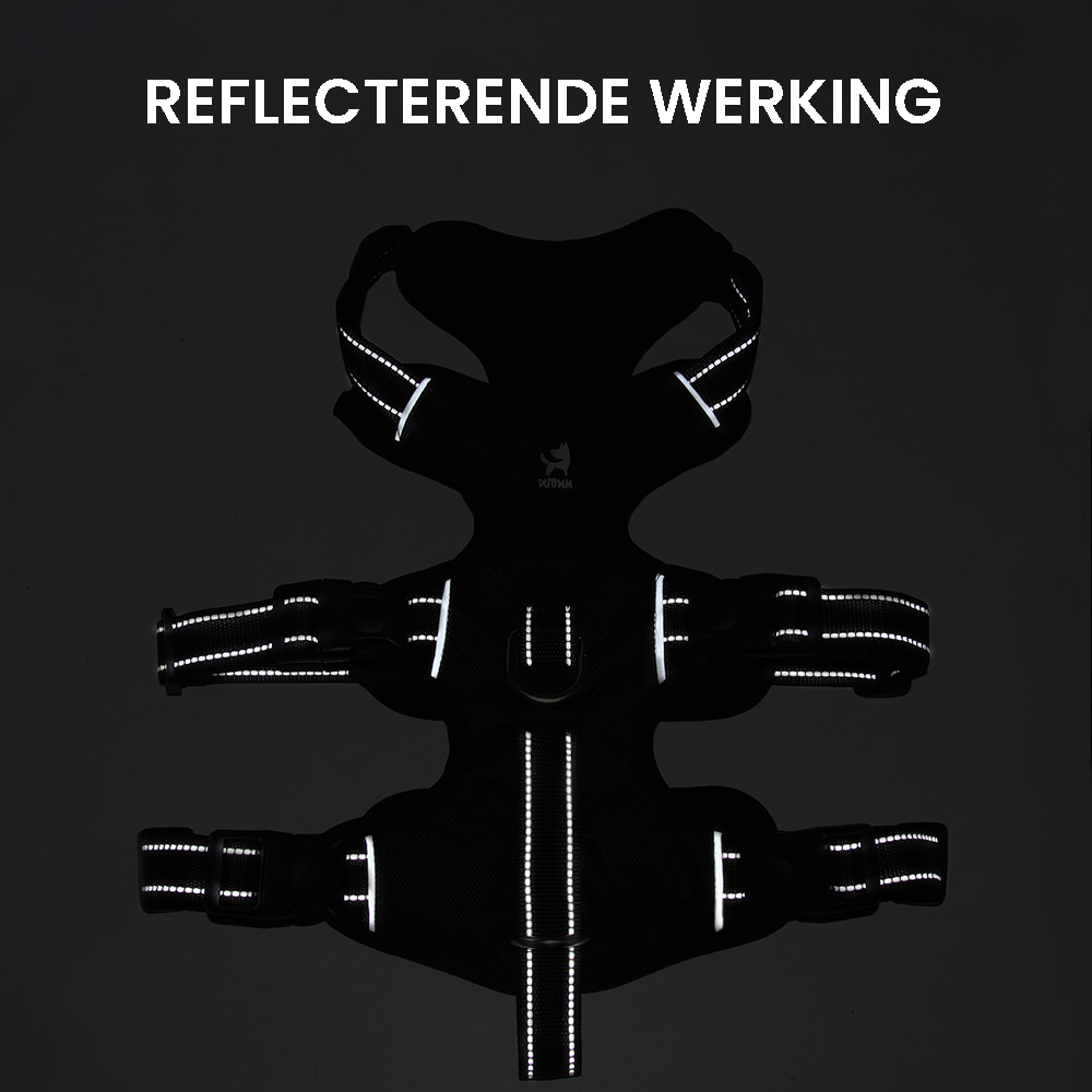 Hundegeschirr | Reflektierendes Nylon, Langlebig, Robust, Anti-Zieh, Verstellbar-Luzern Mode