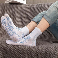 Reflexzonenmassage-Socken | Massage Baumwolle Atmungsaktiv Komfortabel Universell-Luzern Mode