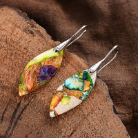 Tropfenohrringe | Handgefertigt Regaliet Edelstein Energie Stilvoll-Luzern Mode