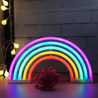 Nachtlampe | Regenbogen Aufladbar Langlebig Beruhigend Bunt-Luzern Mode