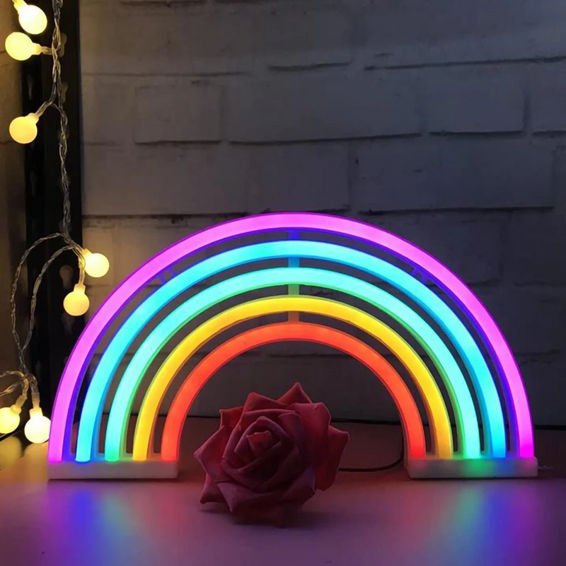 Nachtlampe | Regenbogen Aufladbar Langlebig Beruhigend Bunt-Luzern Mode