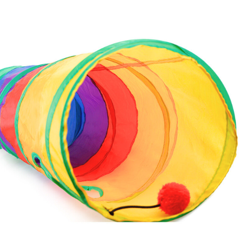 Katzenspieltunnel | Regenbogen Langlebig Interaktiv Sicher Bewegung-Regenbogen-Luzern Mode