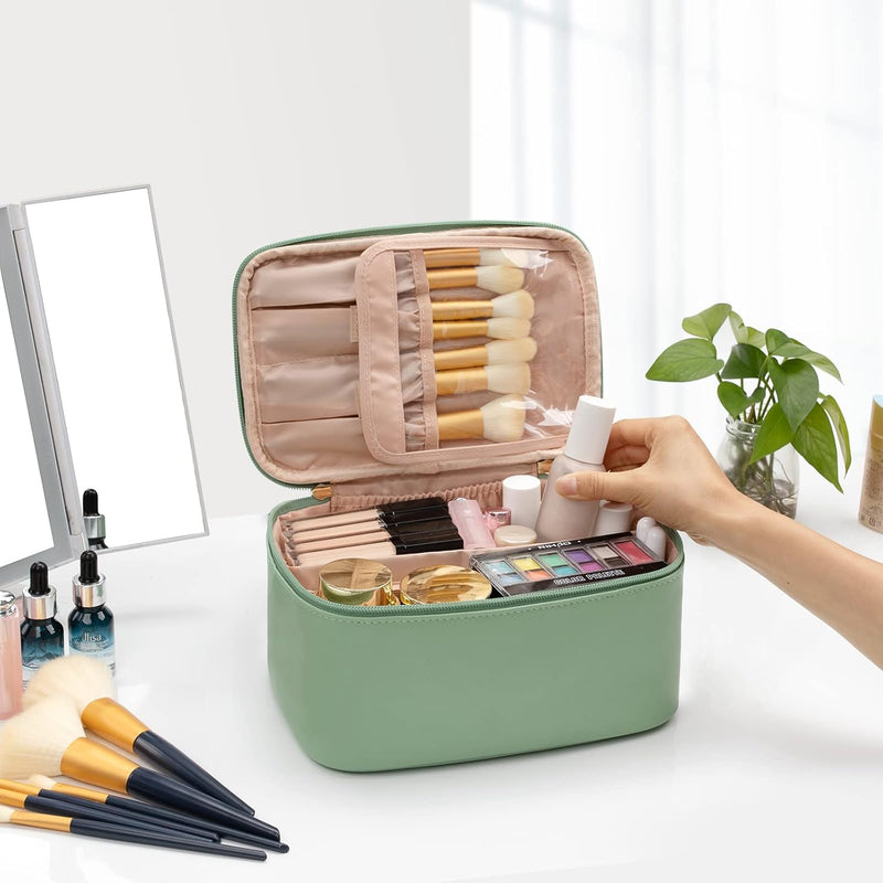 Make-Up Reisetasche | Kompakt Verstellbar Mit Fächern, Geräumig, Leichtgewichtig-Luzern Mode