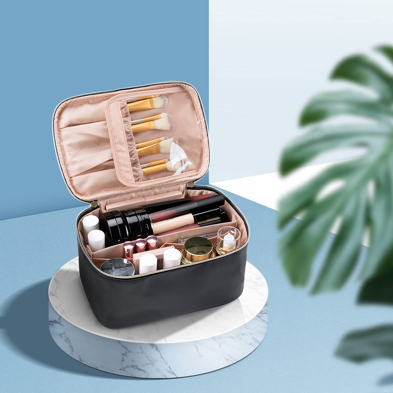 Make-Up Reisetasche | Kompakt Verstellbar Mit Fächern, Geräumig, Leichtgewichtig-Luzern Mode