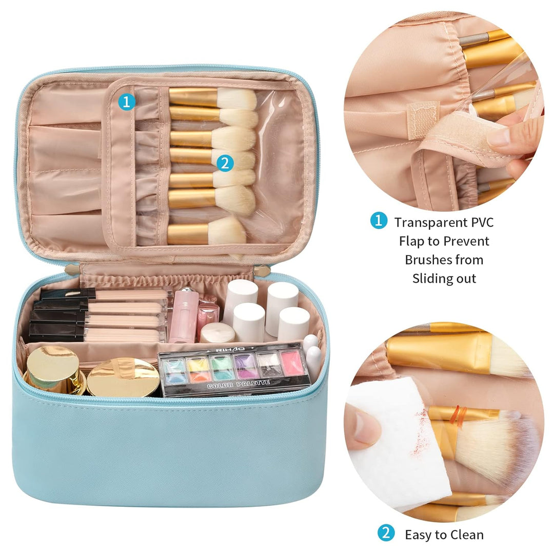 Make-Up Reisetasche | Kompakt Verstellbar Mit Fächern, Geräumig, Leichtgewichtig-Luzern Mode