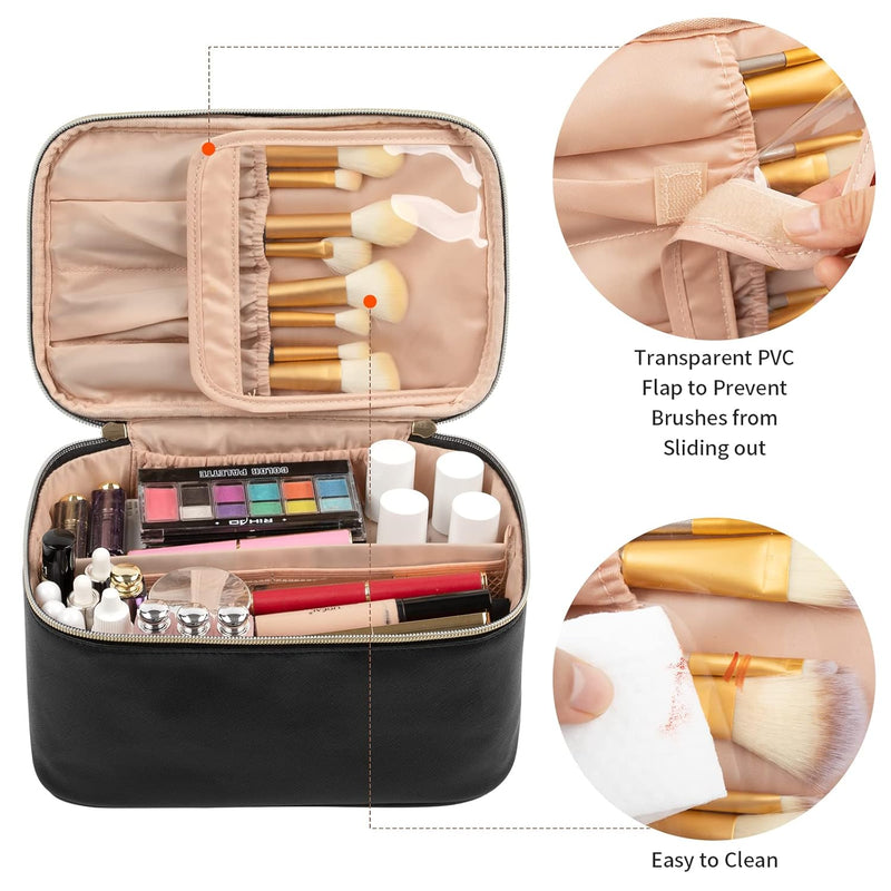Make-Up Reisetasche | Kompakt Verstellbar Mit Fächern, Geräumig, Leichtgewichtig-Luzern Mode