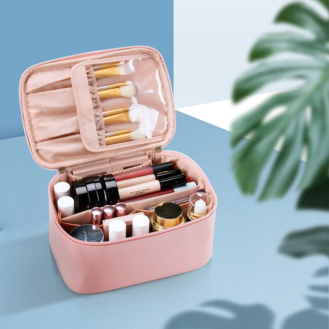 Make-Up Reisetasche | Kompakt Verstellbar Mit Fächern, Geräumig, Leichtgewichtig-Luzern Mode