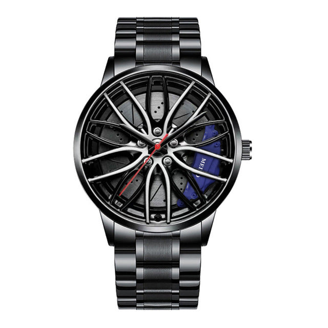 Herren-Automatikuhr mit sportlichem Zifferblatt-Design-Blau-Stil 1-Luzern Mode